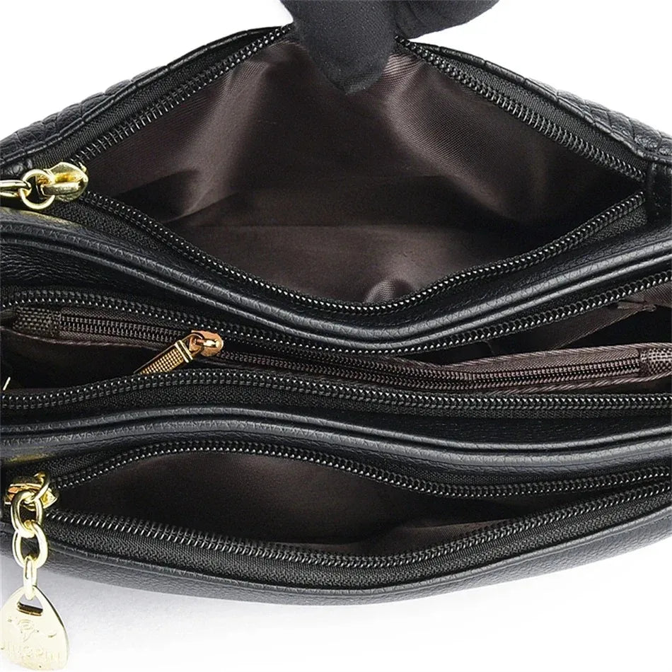 Borse di lusso in morbida pelle Borse da donna Designer 3 strati Borsa a tracolla con tracolla Sac Borsa da donna per lo shopping di grande capacità