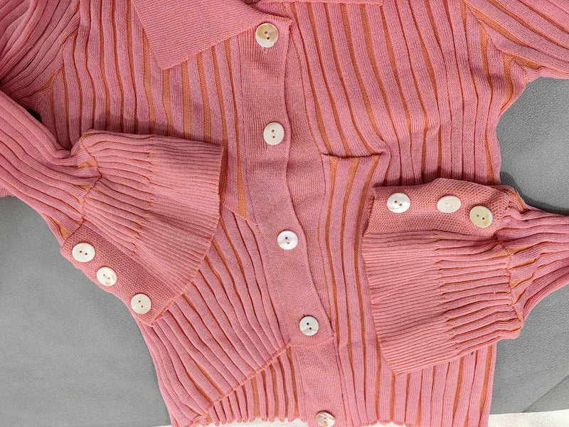 Autunno Inverno Moda Irregolare Rosa Maglioni Per Le Donne 2026 Nuovo Streetwear Rimovibile Manica Lunga Monopetto Cardigan Magliette E Camicette