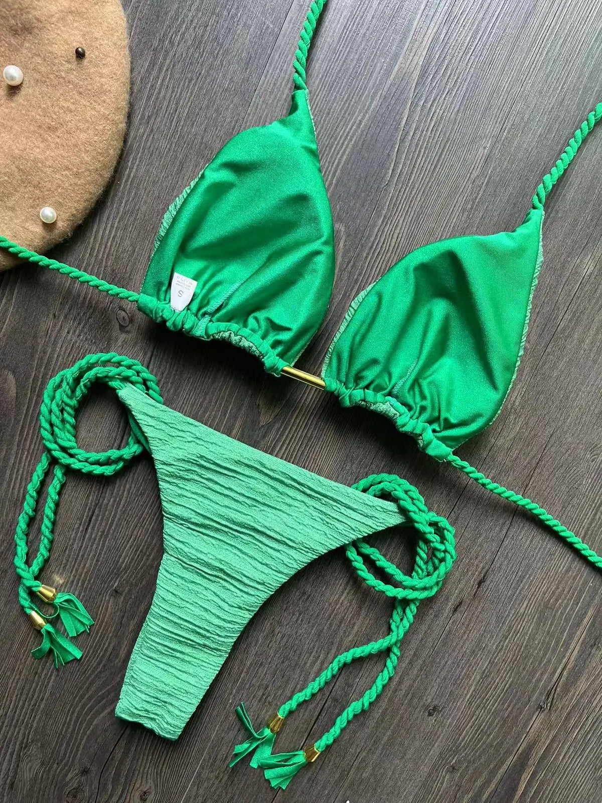 RUOTONGSEPT Sexy Braided Rope Straps Bikini Set 2024 New Swimsuit Women Swimwear Push Up Brazilian Bathing Suit Beach Biquinis