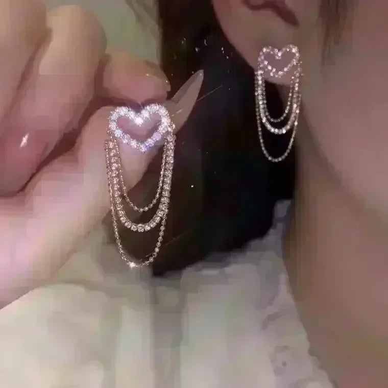 Orecchini di design combinato a doppio strato con rombo geometrico per le donne, moda semplice, accessorio quotidiano, gioielli per feste, regali di compleanno