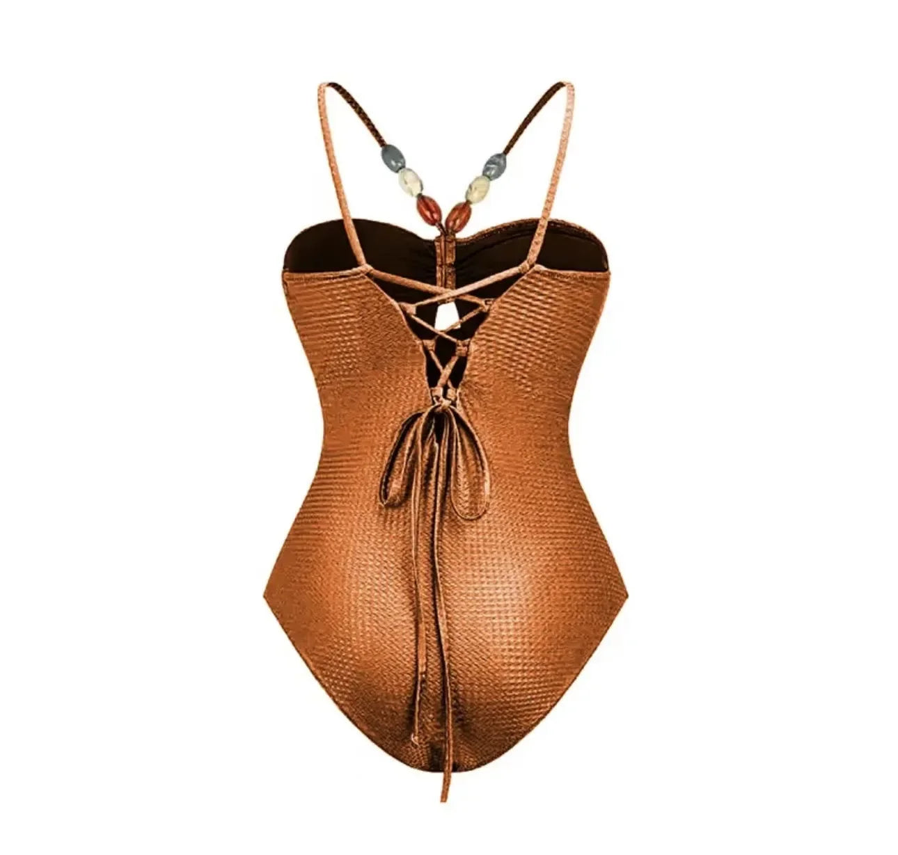 Printed One-Piece Bikini Set Women's Beachwear Tummy Covering Slimming Southeast Asian Sun Protection Style