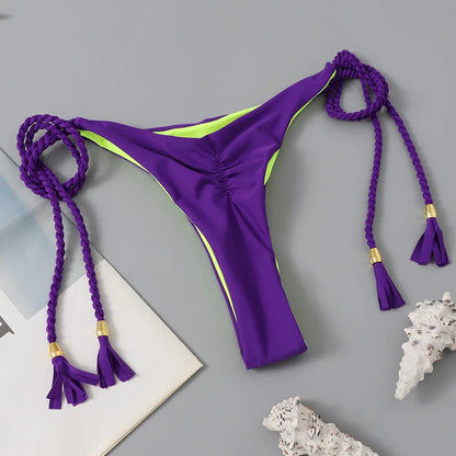 Costume da bagno donna bikini set bikini sexy con coulisse costumi da bagno leopardo due pezzi costume da bagno costume da bagno bikini con lacci biquinis