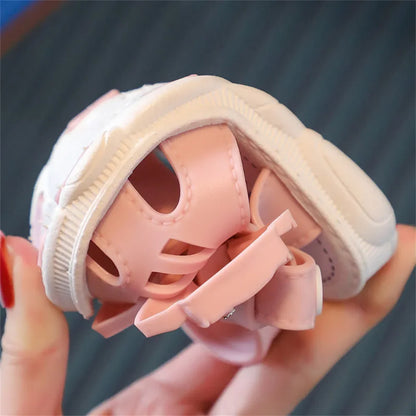 Sandales d'été pour enfants, fond souple, chaussures antidérapantes pour bébés et petits enfants, sandales Baotou pour bébés filles
