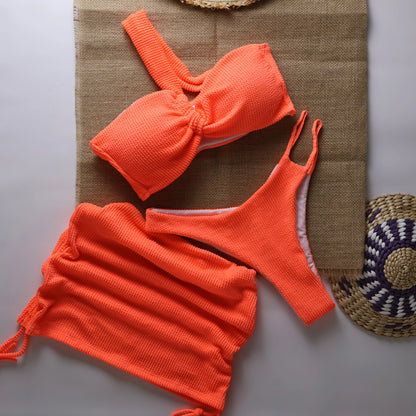 Sexy 3pieces Micro Bikini 2025 Women Swimsuit Female Swimwear Thong Bikinis Set Brazilian Beach Wear Bathing Suit Biquini