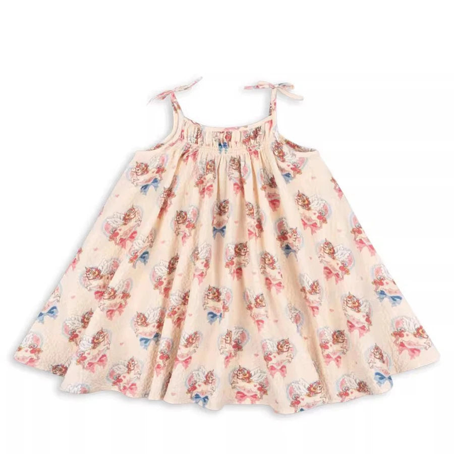 2025 KS Ragazze Graziosi Abiti da festa Estate Paillettes Fiocco Abito gonfio Neonate Rosa Abito Abito da principessa per bambini Abiti per bambini