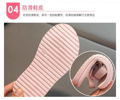 Mädchen-Sommersandalen Bunte Schleifensandalen für Kinder Rutschfeste Schuhe Mädchenschuhe verschleißfeste weiche Sohle Kostenloser Versand