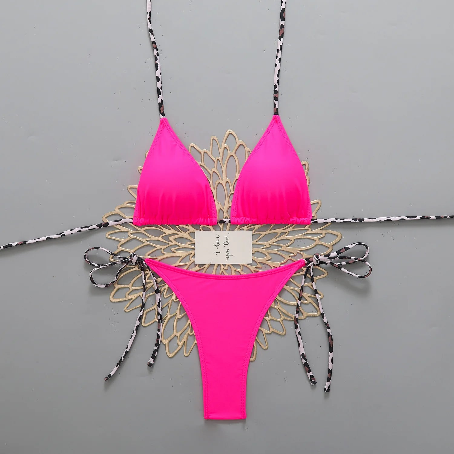 Micro Bikini Women Two-piece Swimsuit Sexy Leopard Bandage Female Swimwear Woman 2026 Bathing Suit Beachwear Thong Bikinis Sets
