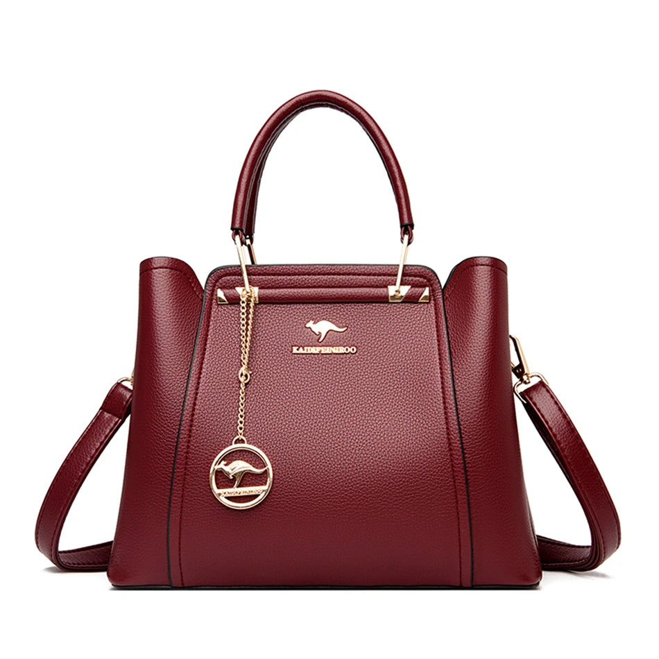 Borse di lusso in morbida pelle Borse da donna Designer 3 strati Borsa a tracolla con tracolla Sac Borsa da donna per lo shopping di grande capacità