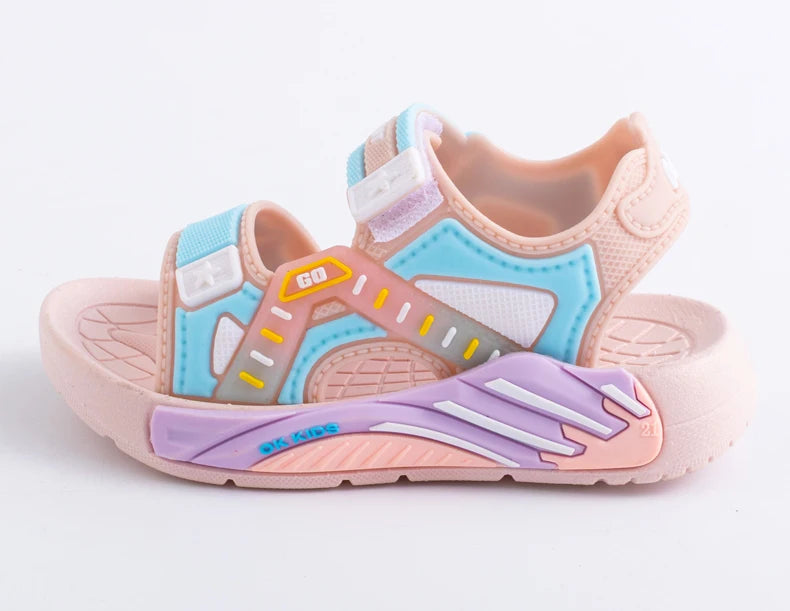 Sommersandalen für Kinder, lässige Strandschuhe mit weicher Sohle für Grundschüler Jungen und Mädchen (Unisex)
