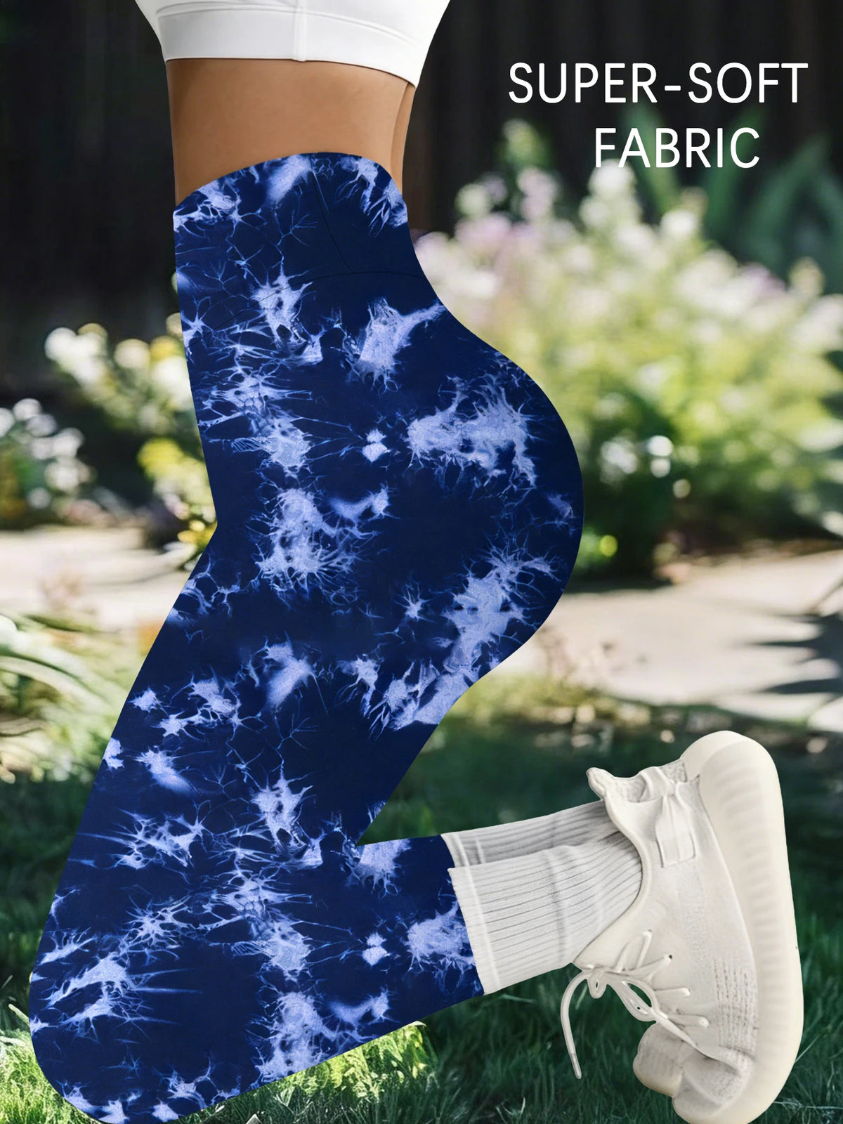 Leggings a Vita Alta Tie Dye Super Morbidi per Donna, Yoga, Corsa, Palestra, Allenamento, Tights Sportivi, Fitness