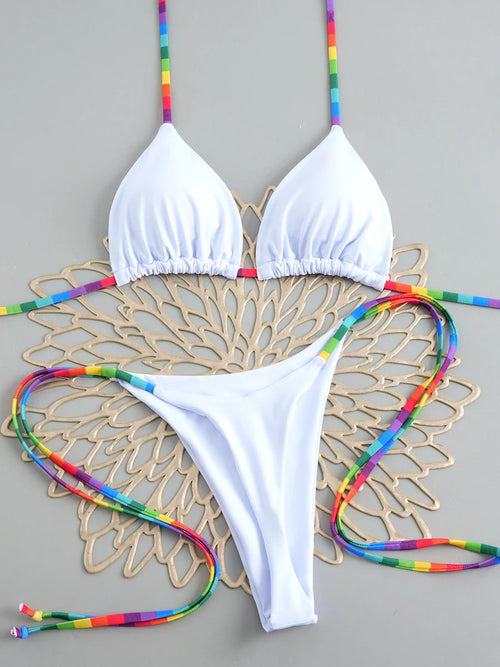 2026 Neuer sexy Micro-Bikini-Set Badeanzug Tanga Weiblich Brasilianische Bademode Biquini Anzug Sexy Up Bikinis Mujer