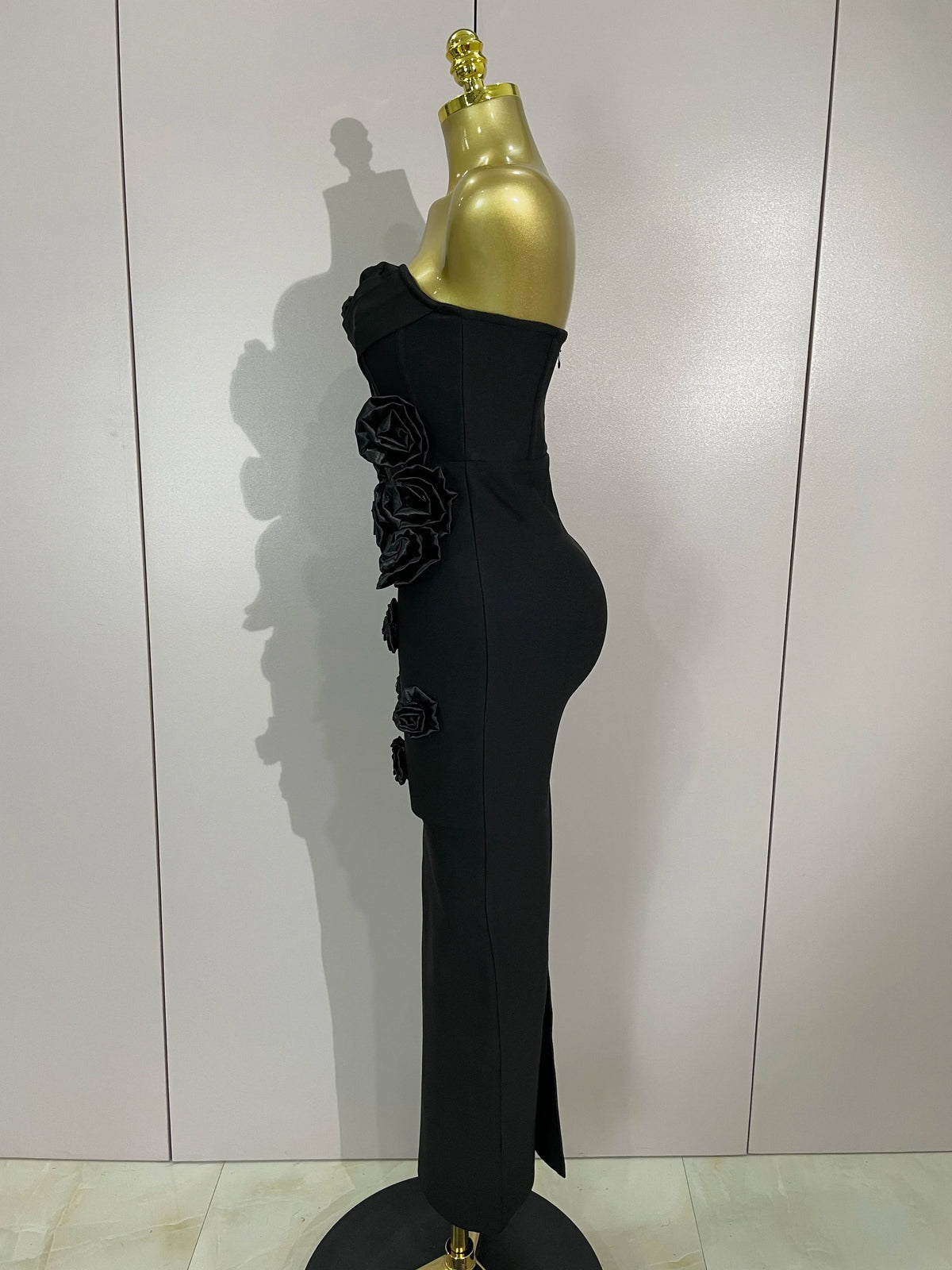 Moda sexy bianco elegante senza spalline fiore aderente abito lungo donna casual streetwear club festa di compleanno abiti eleganti sottili