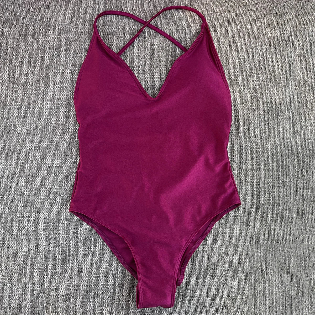 Sexy Padded One Piece Swimsuit Women Swimwear Solid Bathing Suit Monokini Swimming Suit Summer Beachwear maillot de bain femme