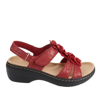Nuovi Sandali Estivi 2026 da Donna con Zeppa Floreale, Scarpe Ortopediche Retrò Stile Romano, Comode e Casual con Punta Aperta