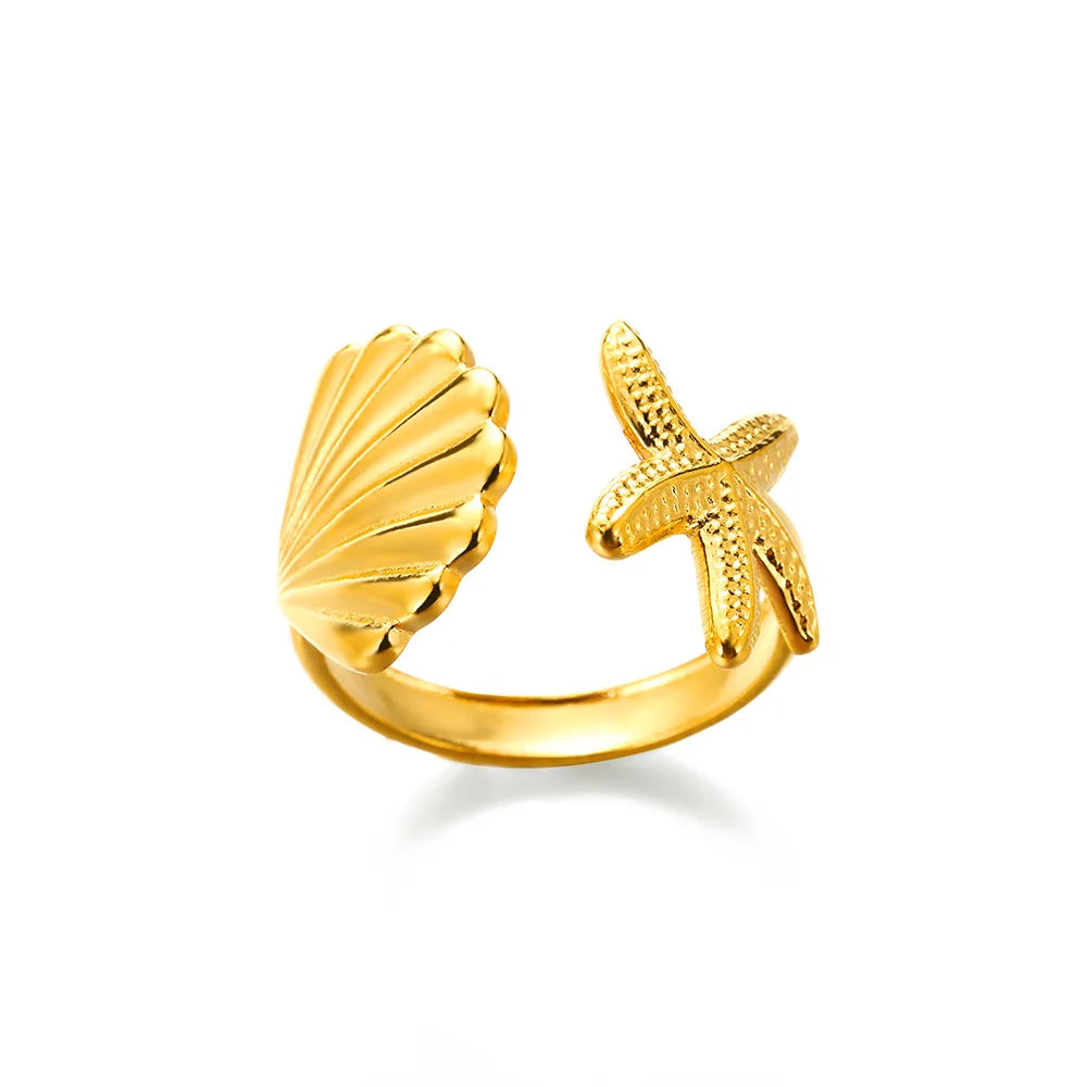 Anelli in acciaio inossidabile 316L per le donne Colore oro Non sbiadisce mai Anelli classici di lusso Anelli per coppie di nozze Gioielli Spedizione gratuita
