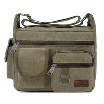 Borsa a Tracolla in Tela da Uomo, Borsa Casual da Viaggio, Borsa Messenger di Lusso, Borsa a Mano di Alta Qualità, Borsa da Petto alla Moda
