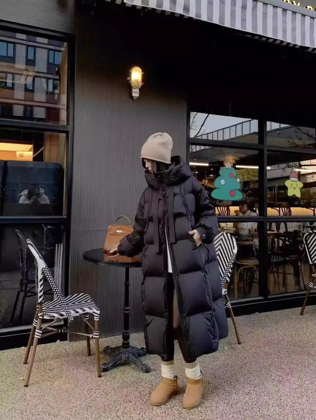 2026 Nuova Giacca Invernale in Cotone da Donna, Cappotto Lungo Stile Coreano, Giacca con Cappuccio Spessa e alla Moda, Cappotto Caldo da Donna