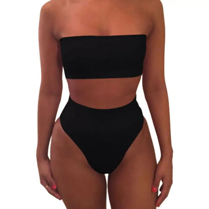 2026 Strapless Women Bikini Set Sexy High Cut Swimsuit Women Bathing Suits Push Up Thong Swimsuit Brazilian Bikinis Set 90%