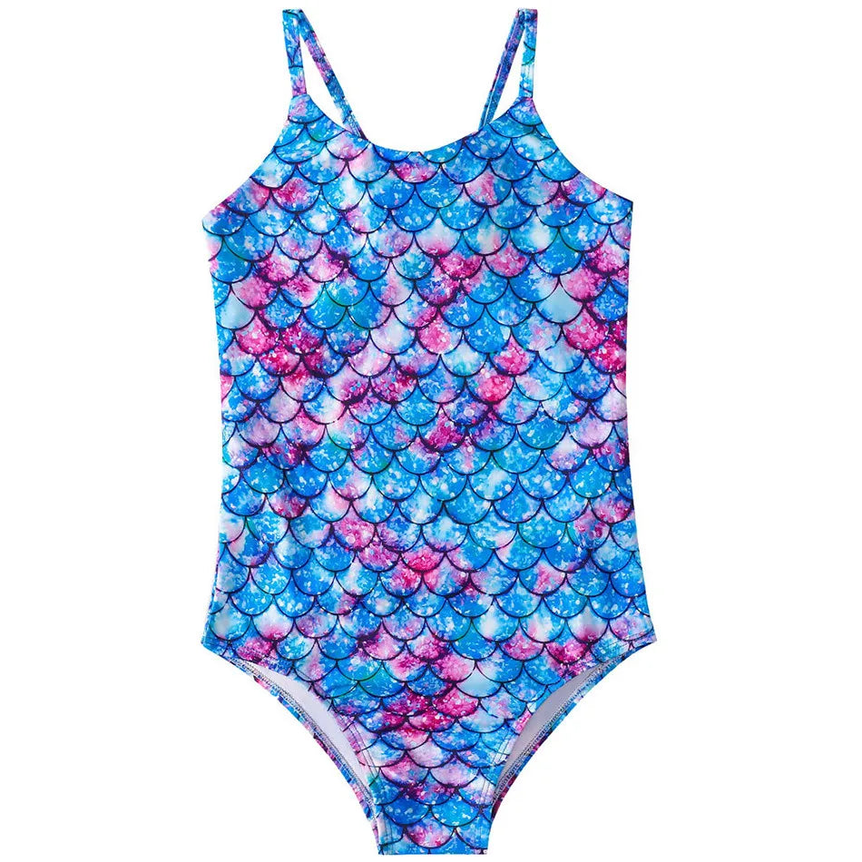 Costume da bagno a sirena per bambini costume da bagno intero per ragazze costume da bagno intero per ragazze Hot Spring Sling costume da bagno ad asciugatura rapida per sport acquatici