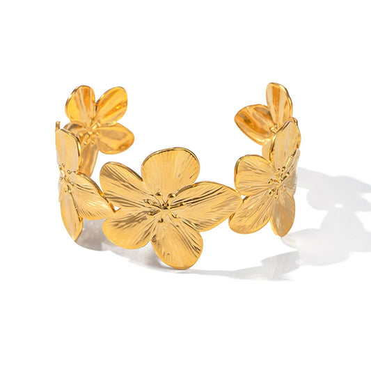 1 pezzo di accessori per gioielli con bracciale floreale di tendenza alla moda da donna adatti per regali di appuntamenti, feste, festival