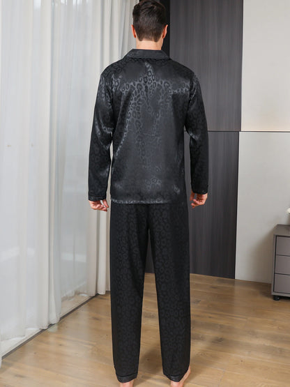 Pigiama da uomo a maniche lunghe estivo ghiaccio bellissimi vestiti per la casa cardigan sottile casual primaverile e autunnale da uomo può indossare due abiti
