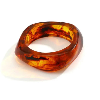 PuRui Vintage Irregolare Coloful Resina Acrilica Robusto Braccialetto Del Braccialetto Delle Donne Alla Moda Fascino Geometrico Estetica Braccialetto Regalo Dei Monili