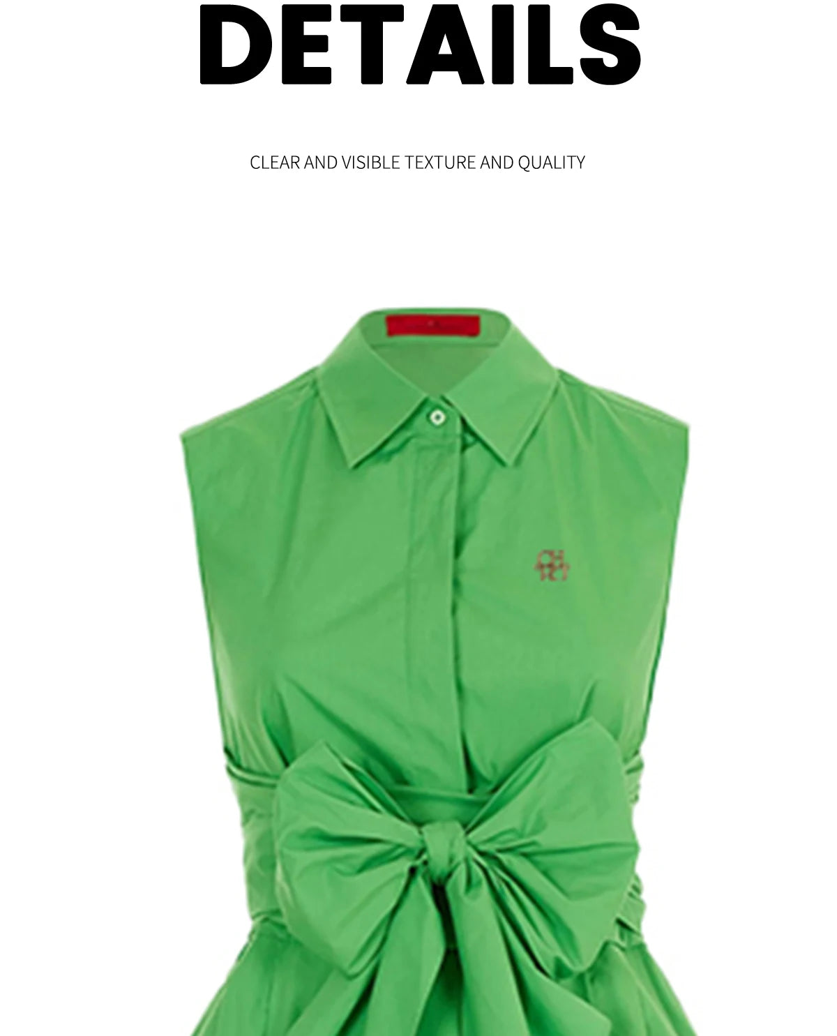 CHCH 2024 Estate Nuovo Casual Pendolarismo Elegante Risvolto Abito da Donna Moda Tinta Unita Increspato Bottoni con Scollo a V Abiti Camicia
