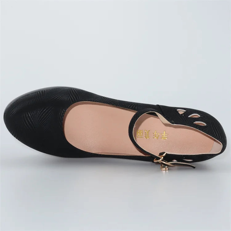 Plus Size 32-43 Block Heel Platform Shoes Women Pumps 2025 Spring High Heels Shoes Ladies Office Shoe Elegant Wedding Shoes