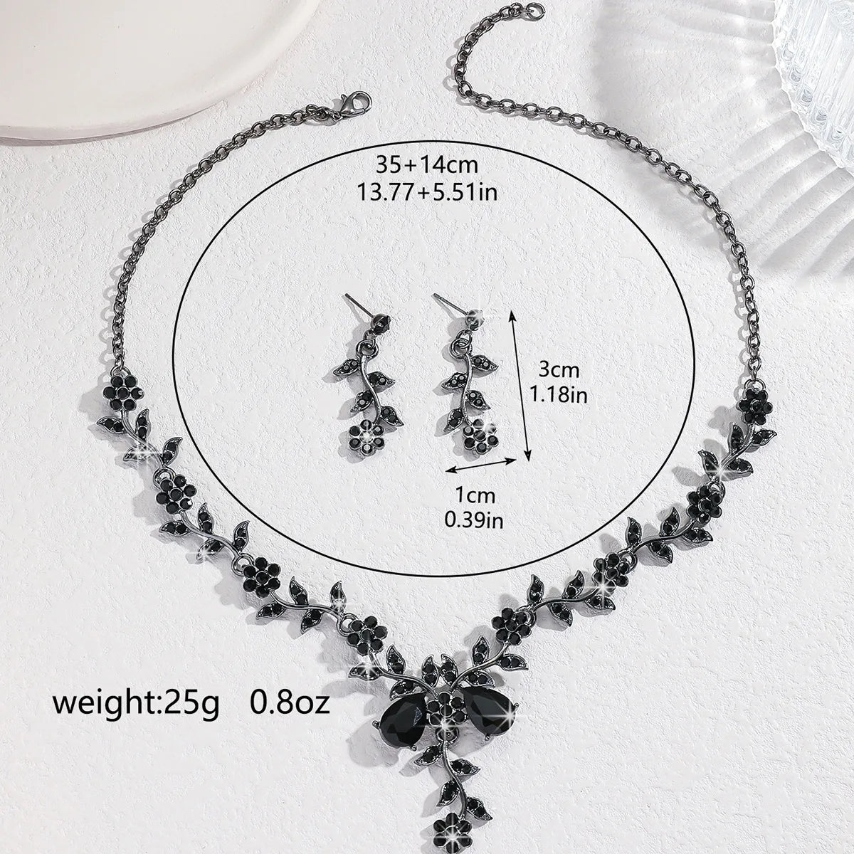 Elegantes Blumendesign-Schmuckset, Modeschmuck für Party, tägliche Kleiderdekoration, trendiger All-Match & exquisiter Schmuck