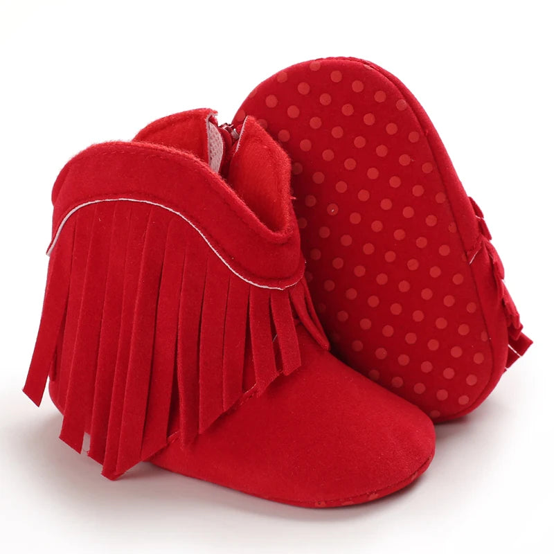 Calzature per bambini Stivali Neonati Prewalker Per Unisex Neonati maschi Ragazze Inverno Tenere al caldo Mocassini Nappa Calzature Scarpe 0-18M
