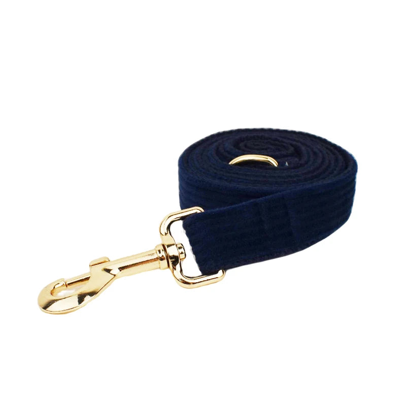 Set di collare e guinzaglio per cani in velluto a coste blu violaceo, con targhetta personalizzata incisa, accessori per animali domestici, guinzaglio per cani in velluto a coste17