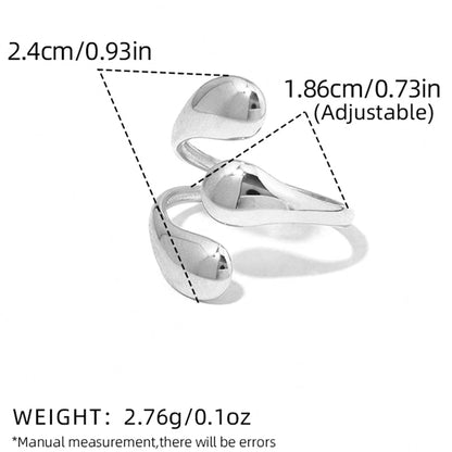 Ensemble de bagues occidentales pour femmes, rondes, ajourées, à la mode, haute joaillerie, réglables, cadeau de vacances, plaqué or 18 carats
