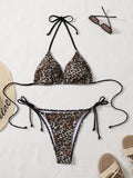 Maillot de bain plissé sexy sans dos Shencai, motif zèbre, design échancré, transfrontalier Europe et Amérique, maillot de bain échancré.