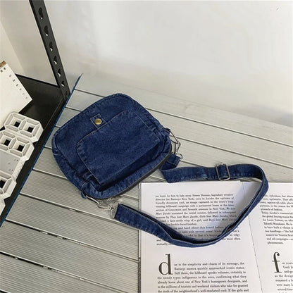 Borsa da donna Casual in Denim 2023 borse a tracolla a tracolla estive di tendenza per borse e borsette per telefono da studente borsa a tracolla per Jeans