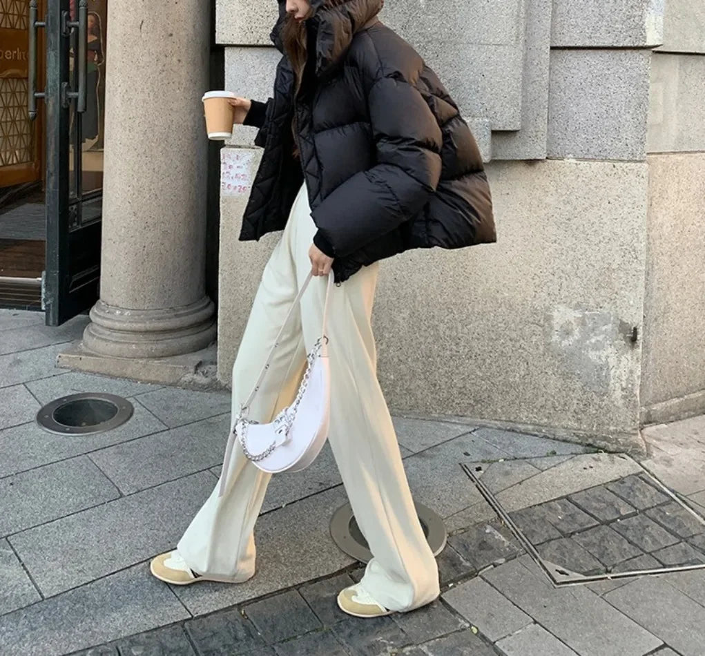 Parka invernale imbottito in cotone, cappotto da donna, giacca con cappuccio, capospalla in cotone spesso, cappotto caldo da donna, abbigliamento femminile