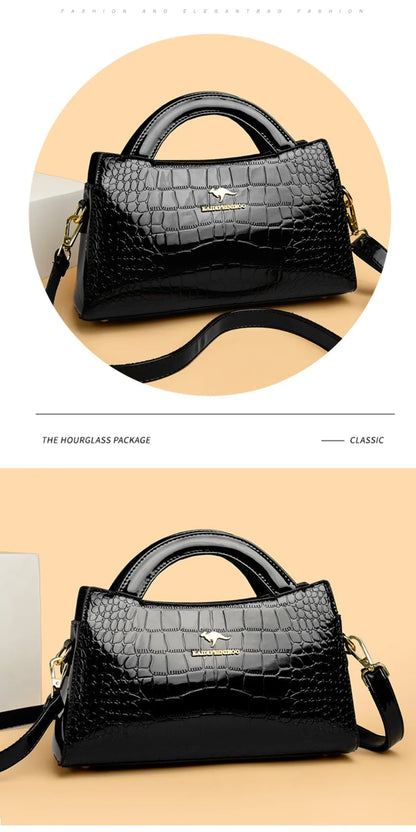KAIDIFEINIROO Kangaroo Marca Alligator Pu Borsa a tracolla in pelle a tracolla Pochette Borse a mano per la madre Piccole borse da donna Nuovo