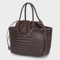 Borsa da donna in paglia intrecciata 2in1 Borsa da ascella in paglia con tracolla regolabile Borsa a tracolla per gnocchi di grande capacità per borsa a secchiello da spiaggia estiva