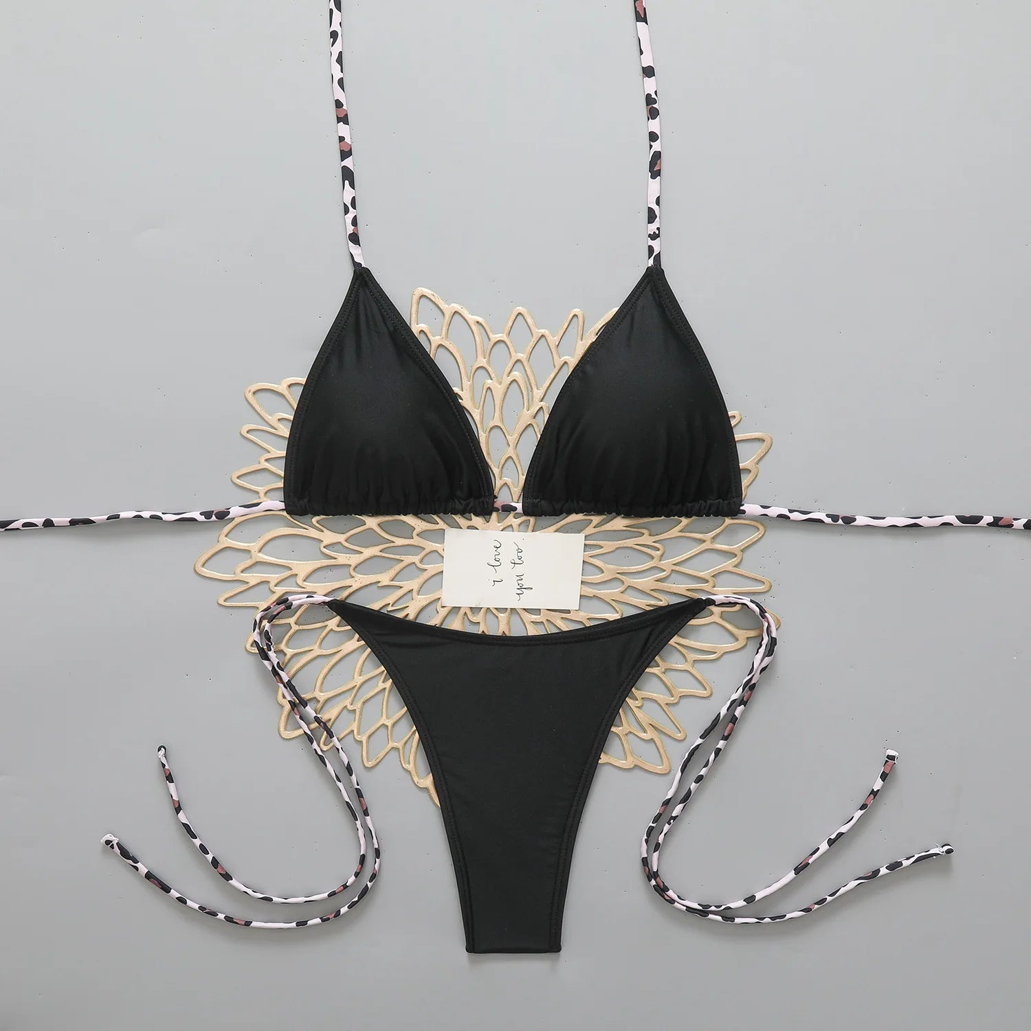 Micro Bikini Women Two-piece Swimsuit Sexy Leopard Bandage Female Swimwear Woman 2026 Bathing Suit Beachwear Thong Bikinis Sets