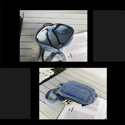Borsa da donna Casual in Denim 2023 borse a tracolla a tracolla estive di tendenza per borse e borsette per telefono da studente borsa a tracolla per Jeans