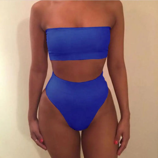 2026 Strapless Women Bikini Set Sexy High Cut Swimsuit Women Bathing Suits Push Up Thong Swimsuit Brazilian Bikinis Set 90%