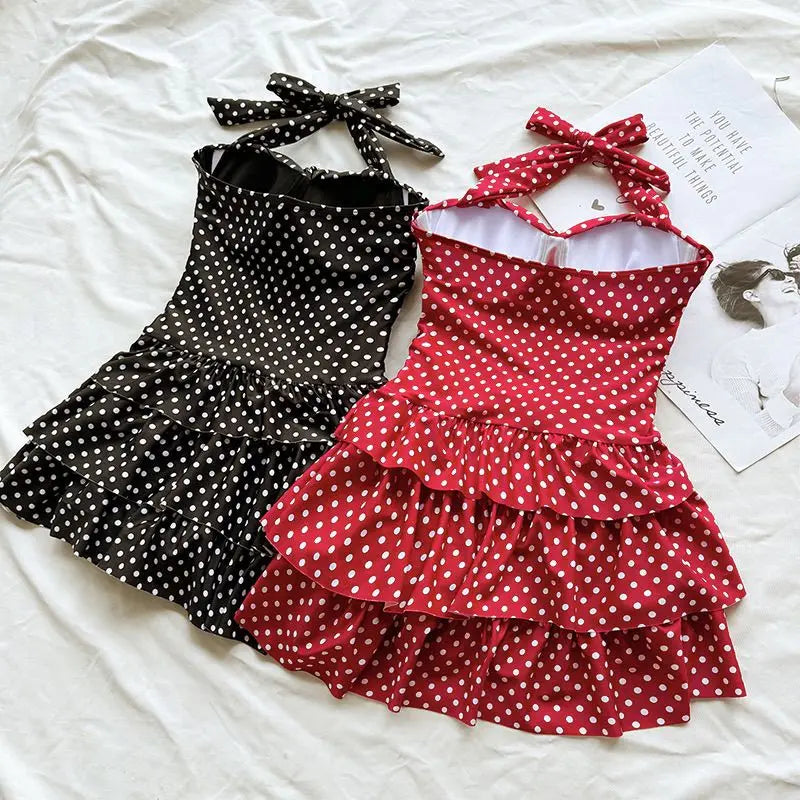 Costumi da bagno Beach Style Bikini Beachwear Costume da bagno Sexy Lace-up Splicing Vintage Y2k Bikini Set Vacanza Costume da bagno Donna