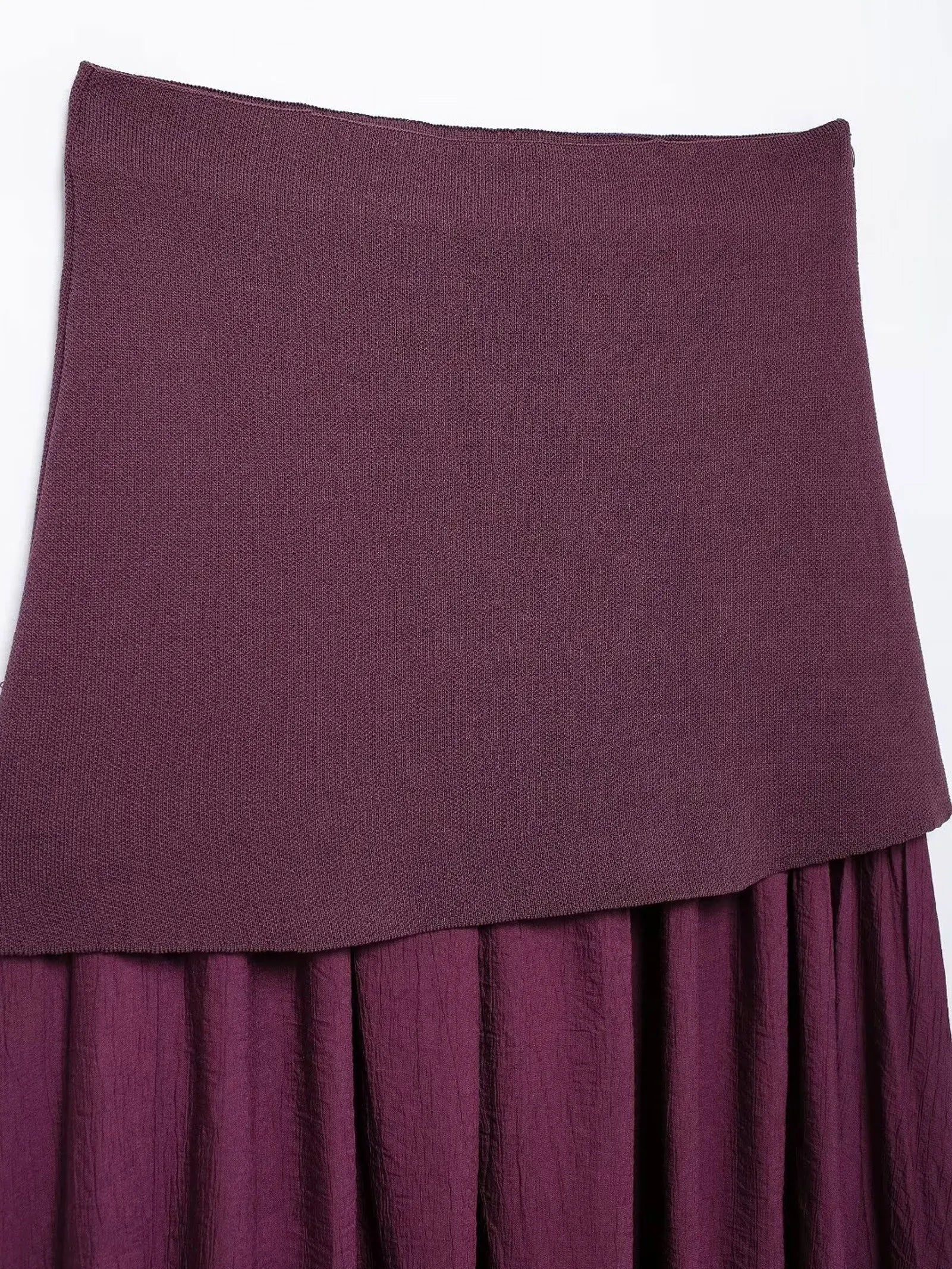 HH Set di gonne lavorate a maglia eleganti femminili 2024 Scollo a V con bottoni Canottiera + Gonna a pieghe patchwork a-line Abito solido alla moda