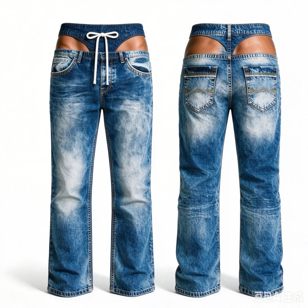 Jeans da Uomo Business Nuovo Stile 2026 Casual Elasticizzati Classici Blu Neri Pantaloni da Lavoro in Denim Abbigliamento Maschile