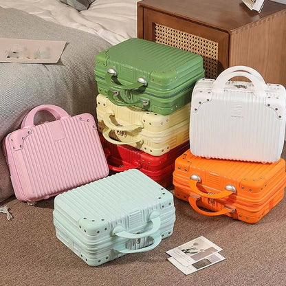 Mini valigia da viaggio leggera da 14 pollici Scatola per cosmetici Organizzatore per bagagli a mano impermeabile Custodia per trucco Piccola custodia da imbarco protettiva