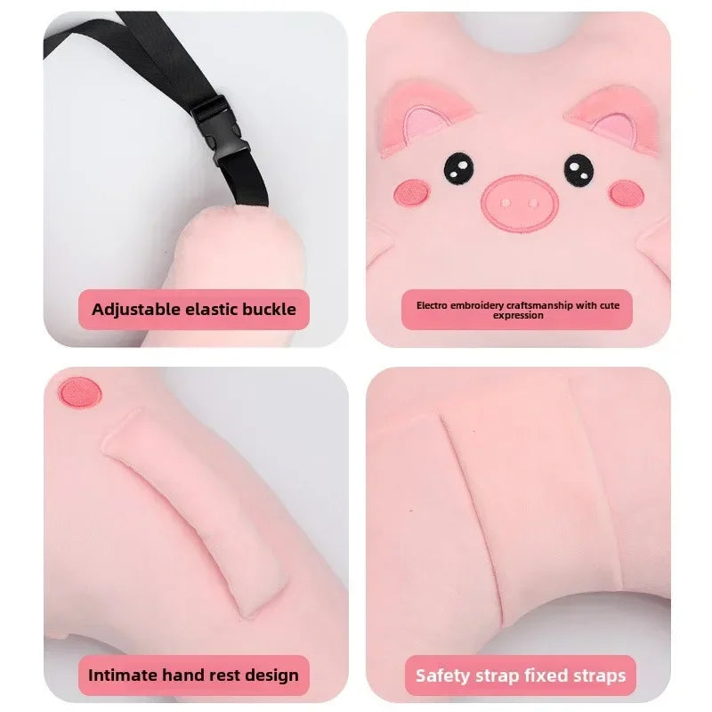 Cuscino per il collo dell'auto per bambini con cintura di sicurezza Aiuto per il sonno di sicurezza Previene la testa appoggiata Sedile posteriore Comfort per dormire durante un viaggio a lunga distanza