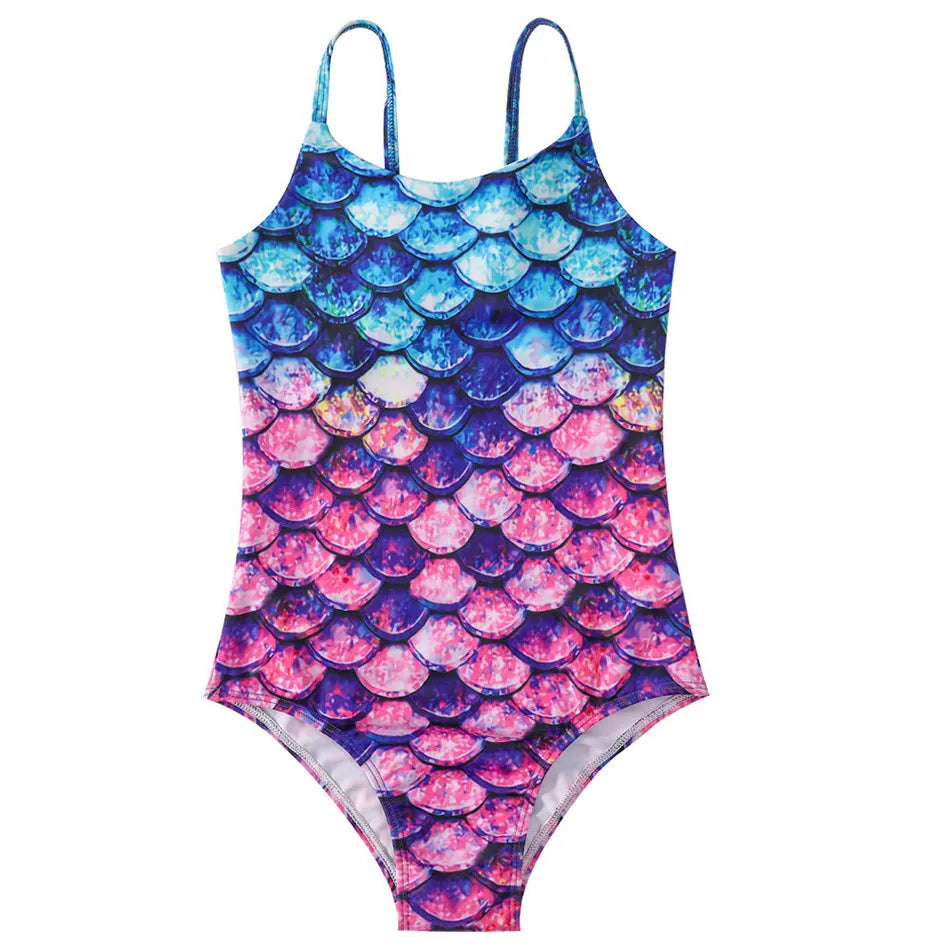 Costume da bagno a sirena per bambini costume da bagno intero per ragazze costume da bagno intero per ragazze Hot Spring Sling costume da bagno ad asciugatura rapida per sport acquatici