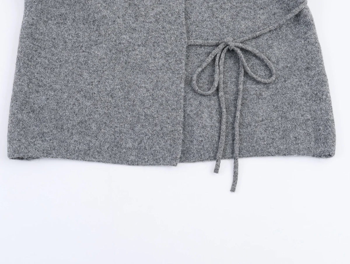 2025 Nuovo prodotto invernale Cappotto cardigan con maniche aperte in maglia stile kimono retrò stile pigro per donna