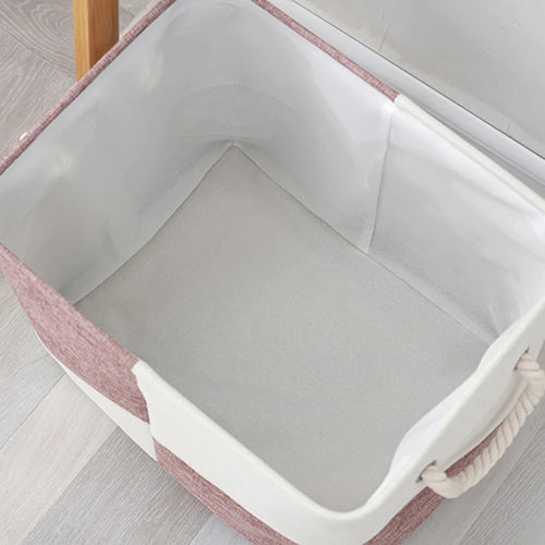 1pc Articoli per la casa Articoli vari Ordinamento Cestino Lino Cesto per la biancheria di grande capacità Giocattoli pieghevoli Snack Cestino portaoggetti con manico