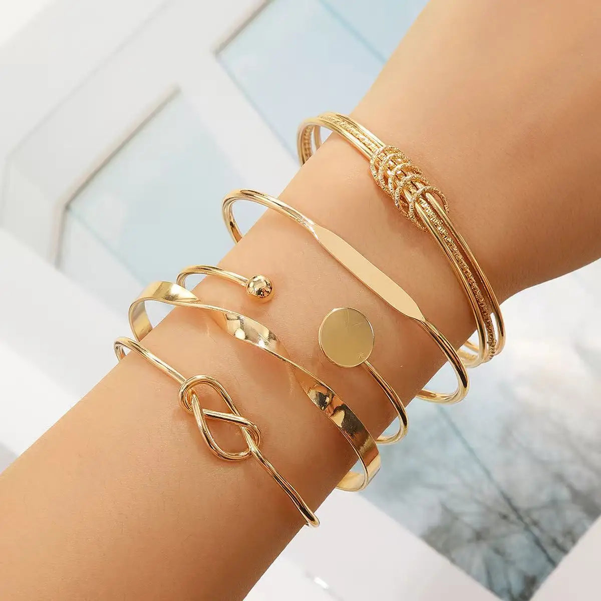 10 Pezzi Bracciale da Donna Semplice con Design Bohemien Retrò a Fascia Larga, Gioielli da Sposa