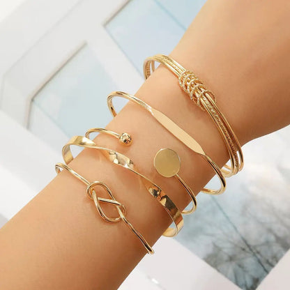 10 Pezzi Bracciale da Donna Semplice con Design Bohemien Retrò a Fascia Larga, Gioielli da Sposa